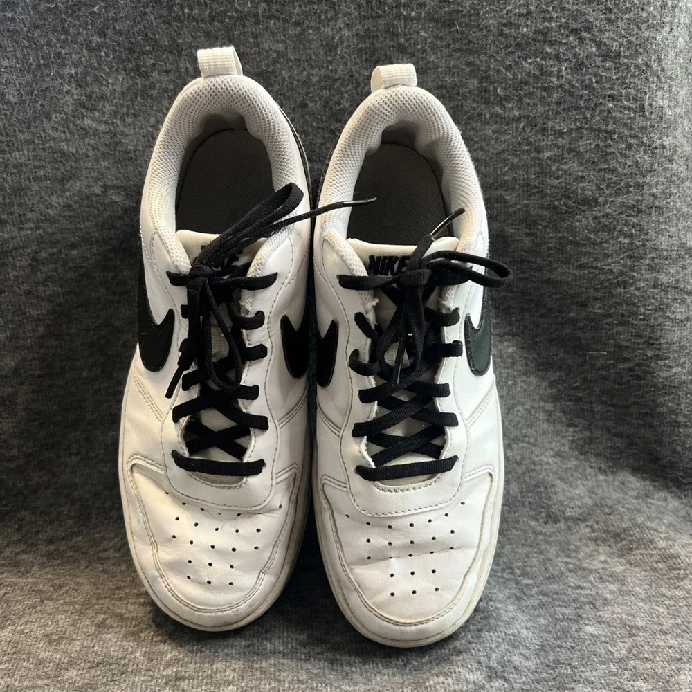 Nike Shoes Youth 6 Court Borough Low Sneakers‎ DV5456-104 White Black
